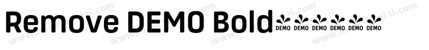Remove DEMO Bold字体转换